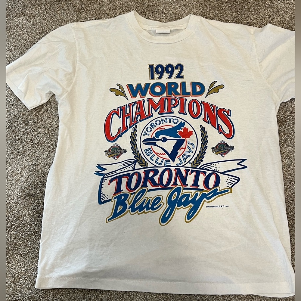 Authentic Vintage 1992 Blue Jays World Champions Shirt